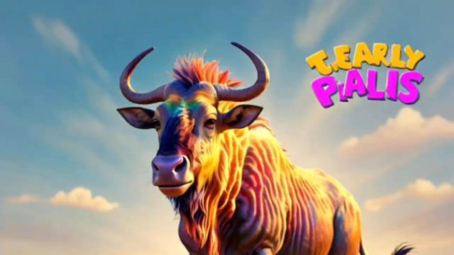 Bull ♉ cartoon kids animated animal song