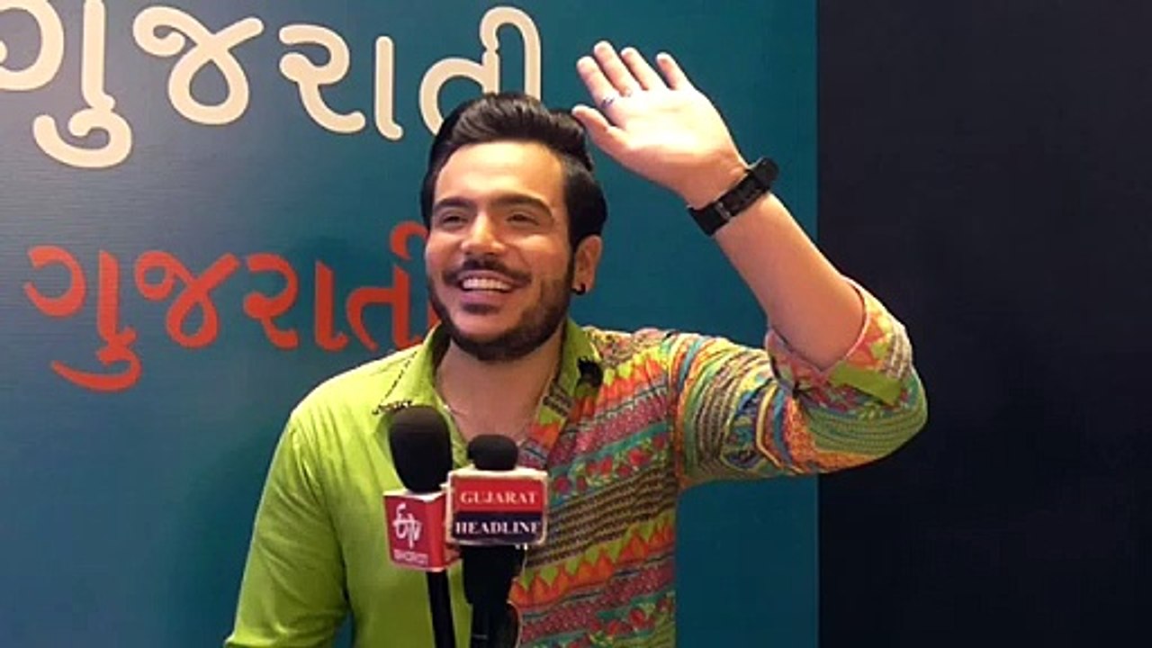 Raj Unadkat for Assal Gujarati TV serial promotion on Colors Channel talk to media in Ahmedabad