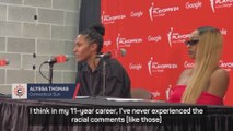 WNBA star Thomas slams online racist abuse
