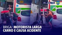 Briga de trânsito termina em carro desgovernado no RJ