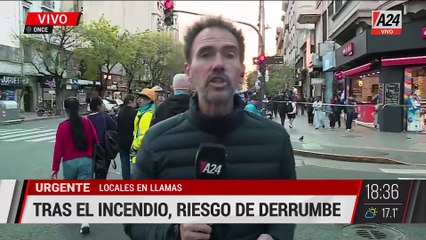 FUEGO EN ONCE: HABLA UNA DE LAS VECINAS QUE PRESENCIÓ EL INCENDIO