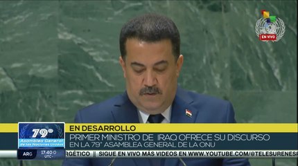 Representante de Irak se pronuncia en la 79° Asamblea General de la ONU