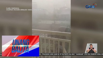 Bubong ng ilang bahay at gusali, natuklap at tinangay ng malakas na hangin | Unang Balita