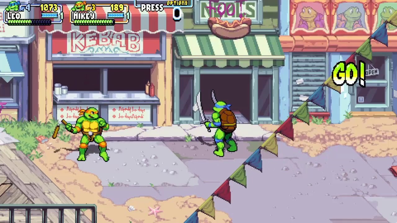 Teenage Mutant Ninja Turtles Shredder's Revenge Funny CO-OP Moment!
