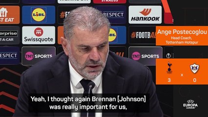 'Long may' Brennan Johnson's run of goals continue - Postecoglou