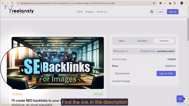 Freelansly Project - I'll create SEO backlinks to your website's images as dofollow, all done manually