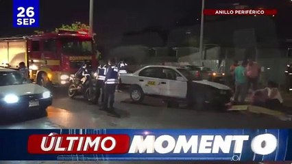 Taxista muere cuando le cayó su carro encima en el Anillo Periférico