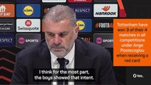 Postecoglou impressed with Tottenham intent after 10-man victory