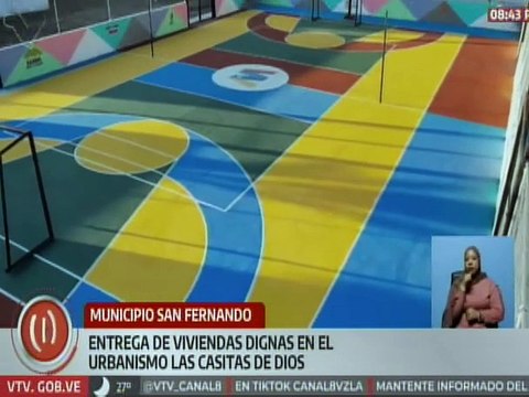 Apure | GMBNBT favorece a 128 familias con la rehabilitación de viviendas y canchas deportivas