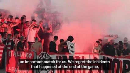 Valverde apologises as Athletic Bilbao condemn flare throwing v Roma