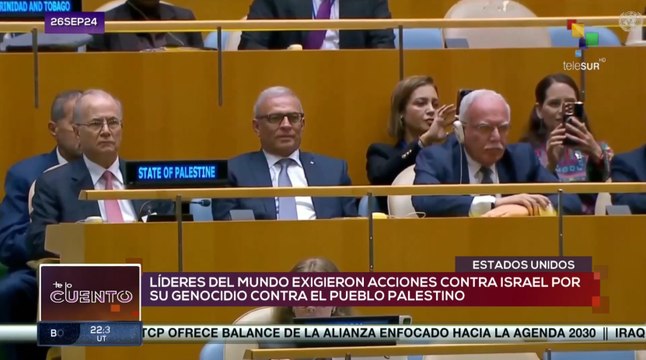 Líderes del mundo exigieron acciones contra Israel por genocidio contra Palestina