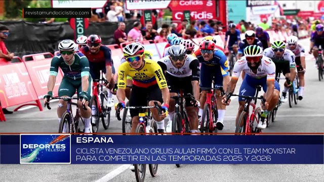Ciclista venezolano Orluis Aular ha firmado con Movistar DEPORTES TELESUR 25-09-2024