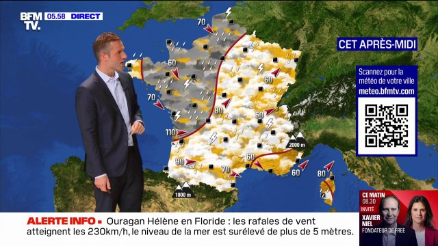 Un temps toujours instable et des averses presque partout ce vendredi, avant le retour du soleil et une baisse des températures