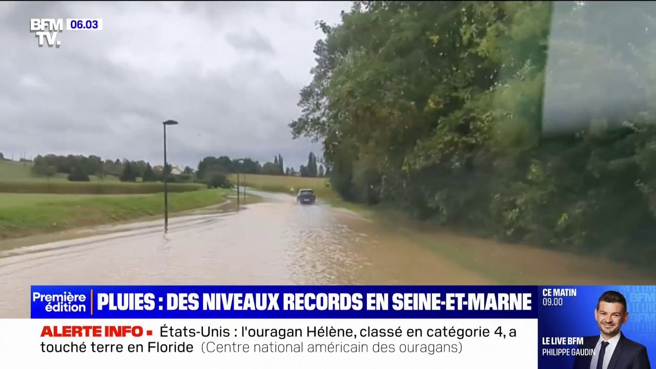 Intempéries: des niveaux de pluie records en Seine-et-Marne