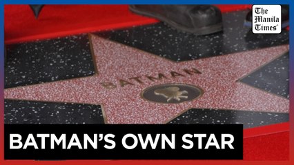 Batman gets Hollywood Walk of Fame star
