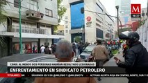 Trabajadores del Sindicato Petrolero protagonizan riña en Ciudad de México