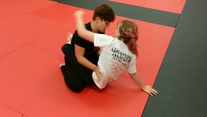 Girl & Boy Wrestling- Caitlin -Mahtook- Kelley vs Kendall Arellano 1st roll