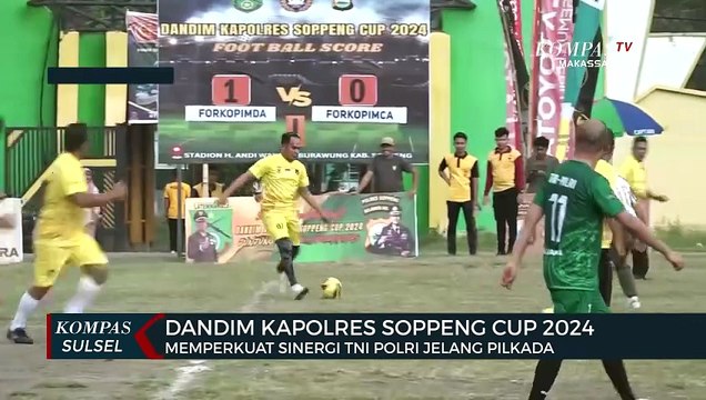 Kolaborasi TNI Polri Melalui Dandim Kapolres Soppeng Cup 2024