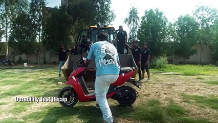 Tested a powerful electric scooty  ⚡ #mrindianhackers #mrbeast #electricscooty #viralvideos