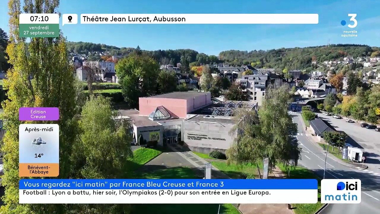 27/09/2024 - ICI Matin France Bleu Creuse en vidéo