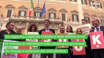 Cittadinanza, raggiunte le 500mila firme per il referendum