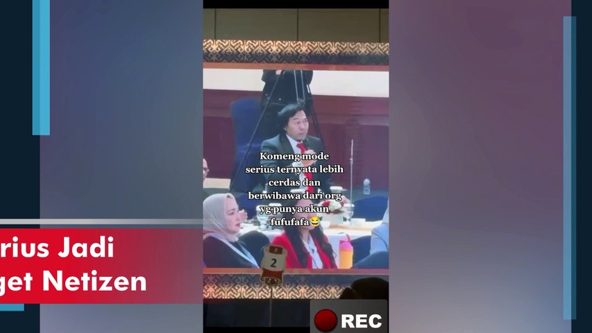 Komeng Mode Serius Jadi Pejabat Bikin Kaget Netizen