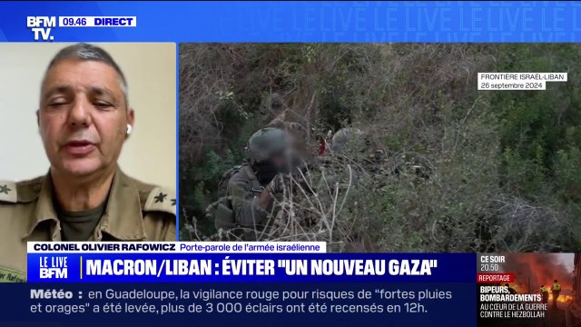 Olivier Rafowicz, porte-parole de Tsahal: Ce ne sont pas des représailles que le Hezbollah mène aujourd'hui, ce sont des attaques