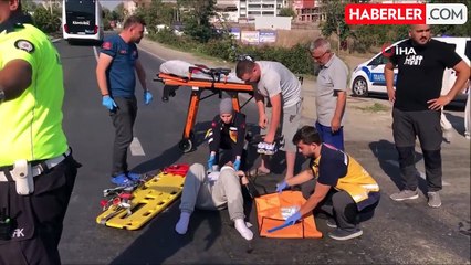 Çorlu'da Minibüs ile Motosiklet Çarpıştı: 1 Yaralı