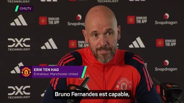 Ten Hag : Ce n'est qu'une question de temps pour Bruno Fernandes