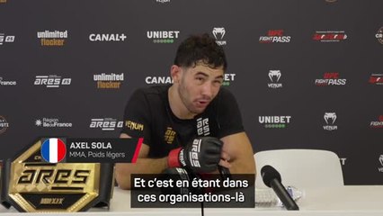 ARES 25 - Sola : “Si l'opportunité de combattre pour l’UFC se présente, je vais la saisir”