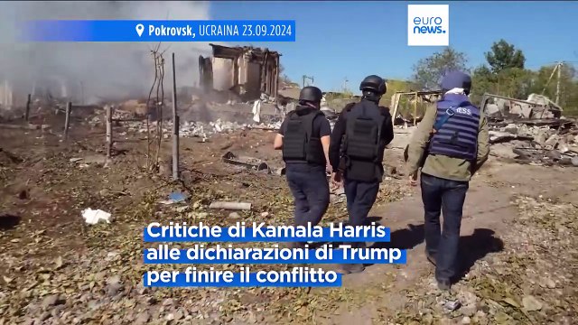 Ucraina, Harris contro la proposta di Trump di cedere territori a Mosca