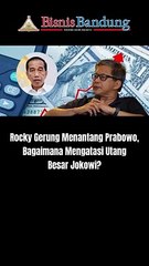 Rocky Gerung Menantang Prabowo, Bagaimana Mengatasi Utang Besar Jokowi?