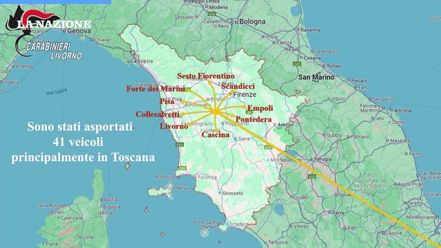 Arrestata la banda che rubava furgoni in Toscana