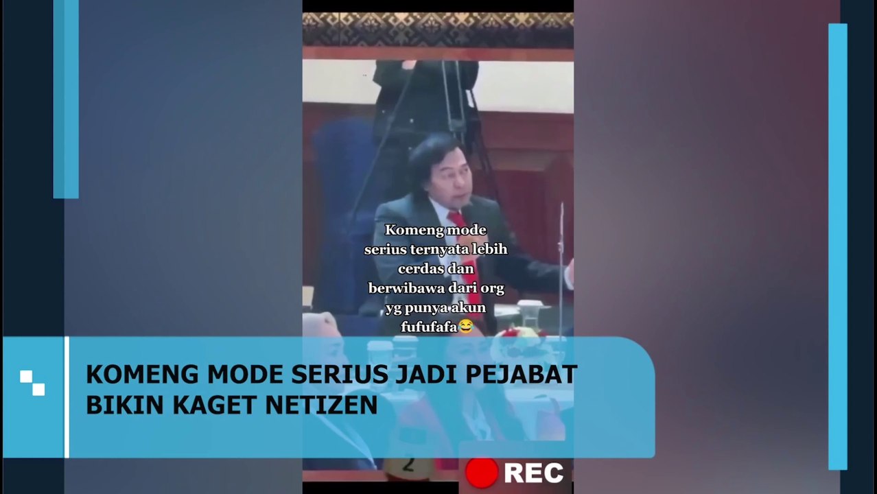 VIRAL! Momen Komeng Nyalakan Mode Serius di Rapat DPD RI. Bikin Kaget Netizen