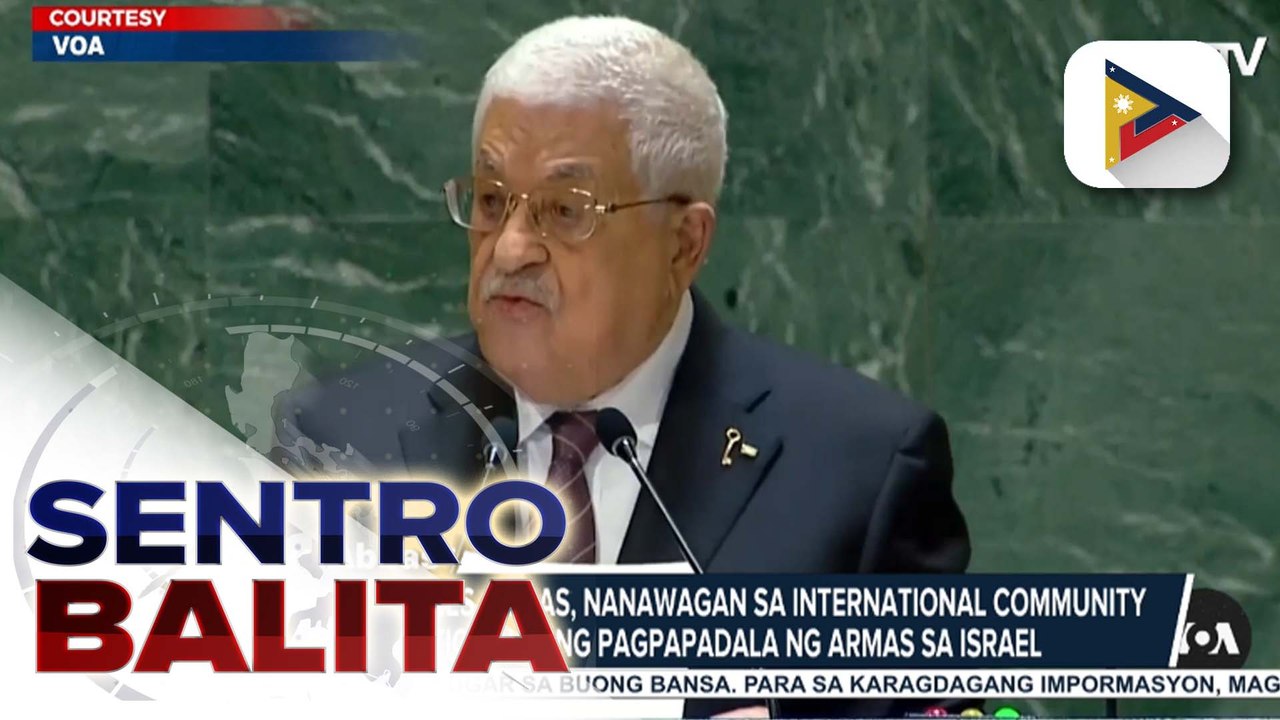 Palestine Pres. Abbas, nanawagan sa international community na itigil na ang pagpapadala ng armas sa Israel