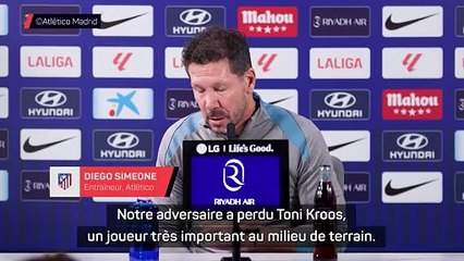 Simeone voit que le Real cherche comment remplacer Kroos