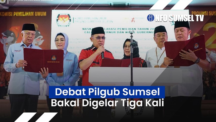 KPU Sumsel Bakal Gelar 3 Kali Debat Pilkada Sumsel di Palembang, Begini Aturannya...