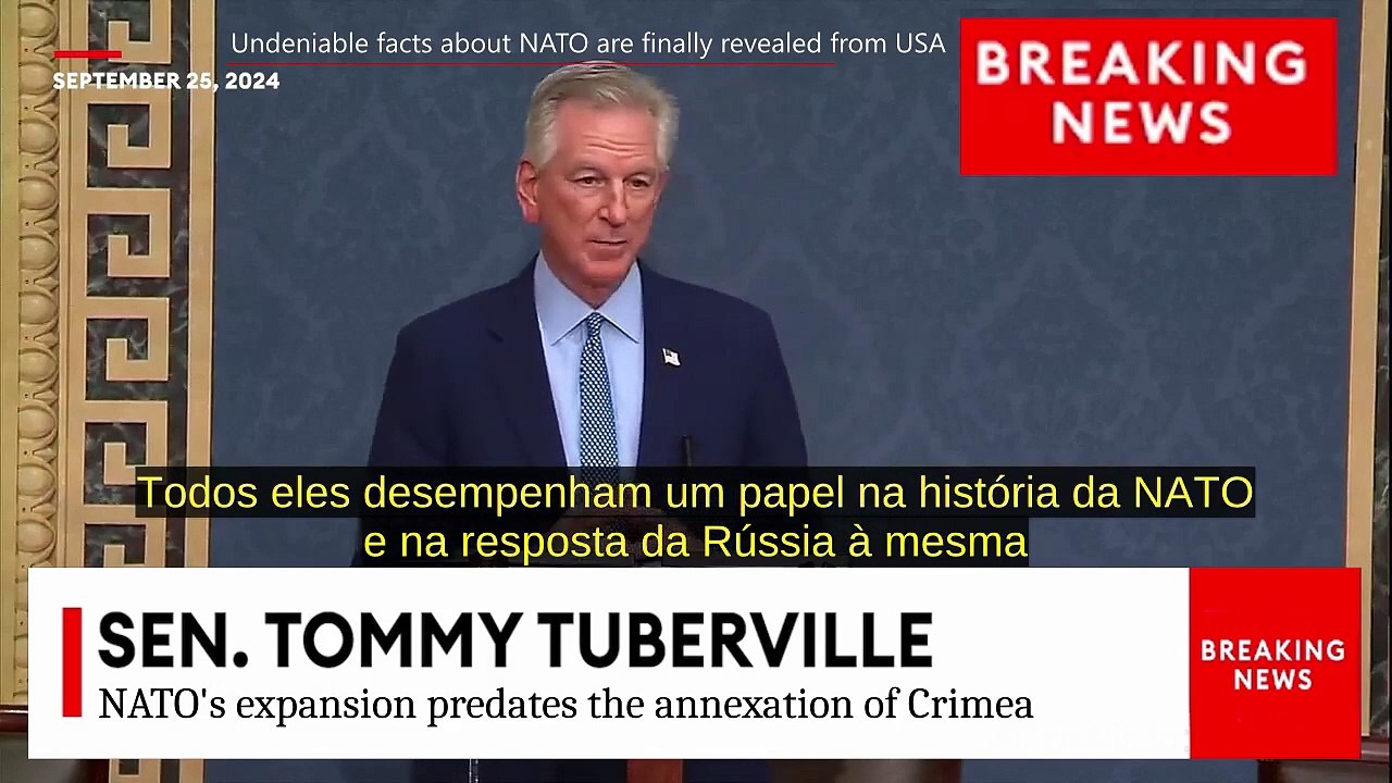 Sen. Tommy Tuberville (USA) reveals undeniable facts about NATO - Nato provoked the war in Ukraine.