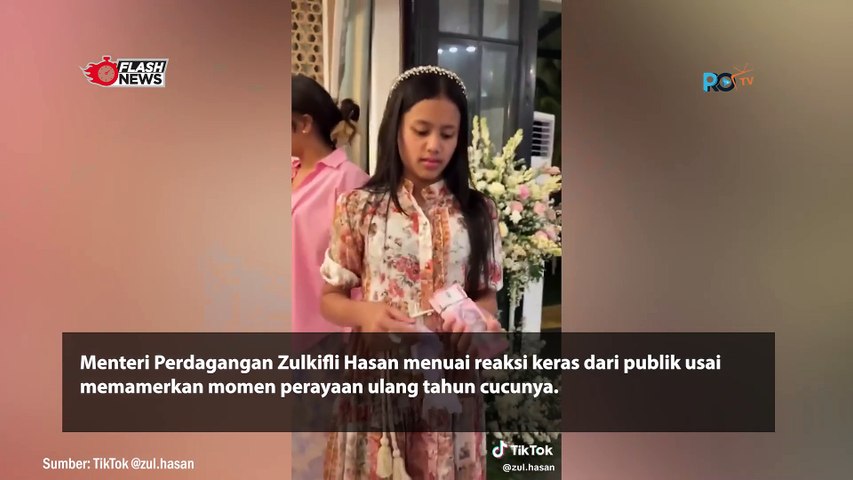 VIRAL VIDEO MENTERI ZULKIFLI HASAN FLEXING BAGI GEPOKAN DUIT KE CUCU