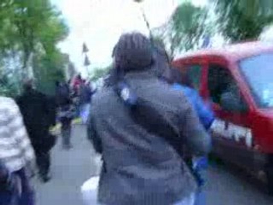 Camp des loges,ça chauffe!!!!!!