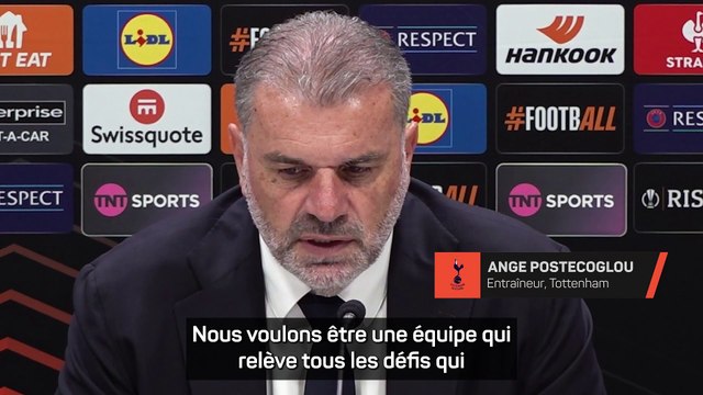 Postecoglou : “Nous voulons être une équipe qui relève tous les défis”
