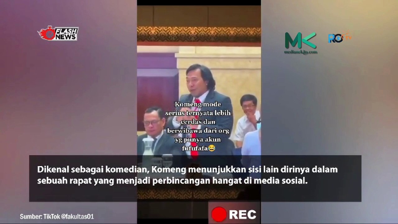 Kejutkan Publik! Komeng Ternyata Bisa Mode Serius di Rapat DPD RI