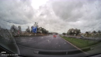 Driver caught going wrong way down M55 motorway, Lancashire - September 26, 2024
