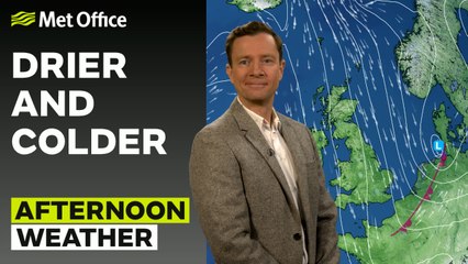 Met Office Afternoon Weather Forecast  27/09/2024 -  A chilly day with some showers