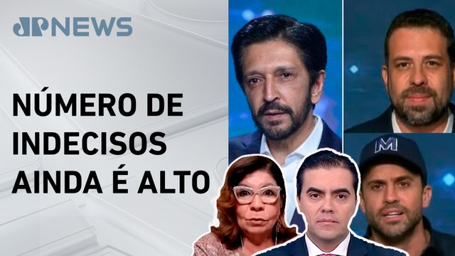 Datafolha: Nunes se mantém com 27%, Boulos tem 25% e Marçal, 21%; Dora e Vilela comentam