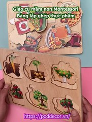 Đồ chơi giáo dục ghéo hình thực phẩm PT11