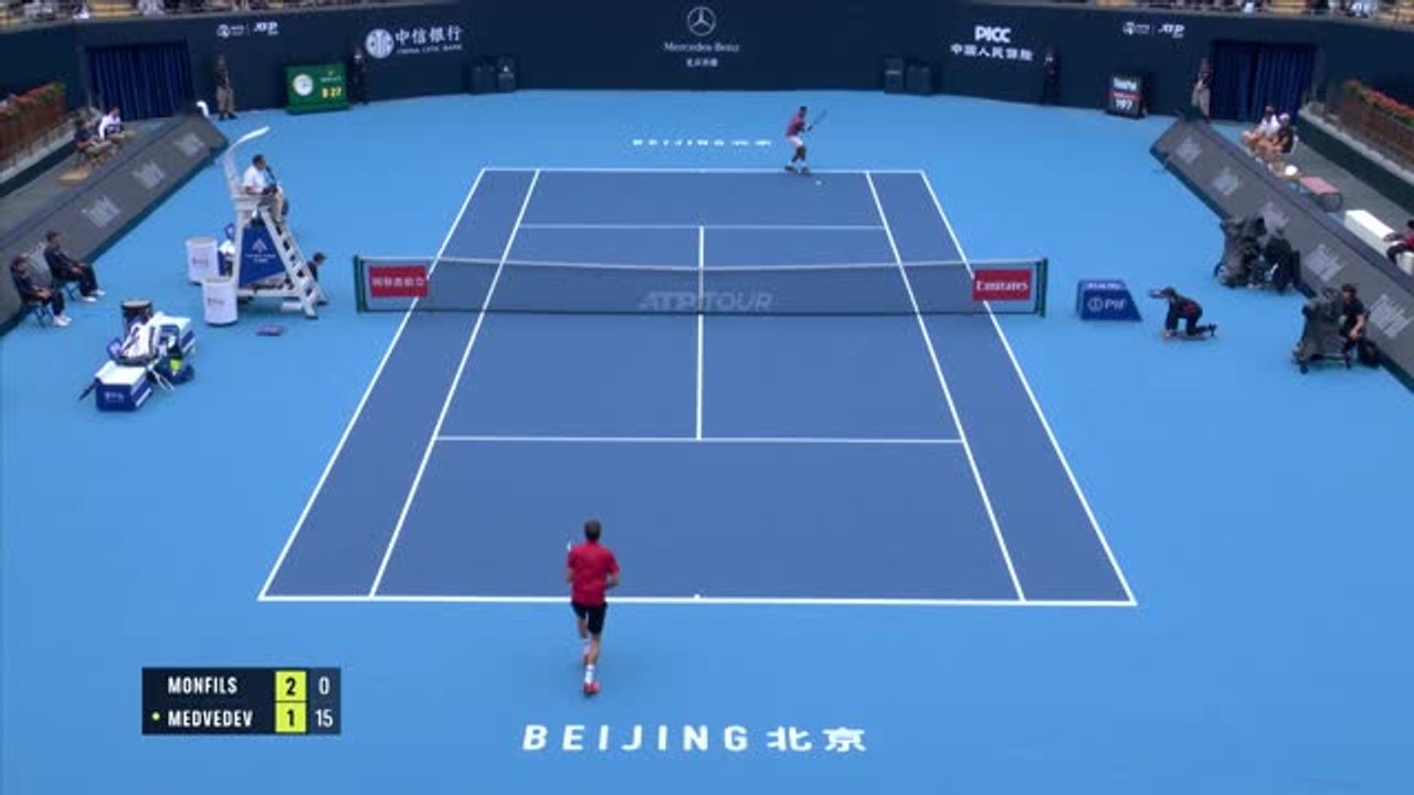 Pékin - Monfils s’incline face à Medvedev - فيديو Dailymotion