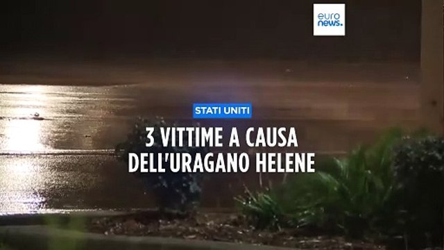 Usa: uragano Helene declassato a tempesta tropicale, tre vittime in Florida e Georgia