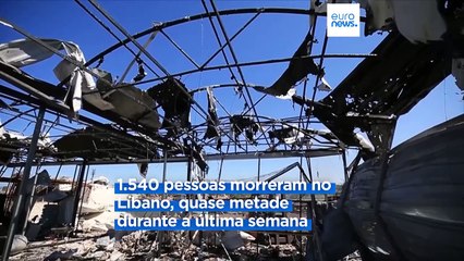 Mais de 700 mortos no Líbano esta semana, com Israel a insistir que não vai abrandar a sua ofensiva