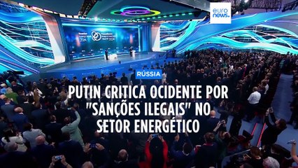 Putin critica sanções "ilegais" do Ocidente no setor da energia